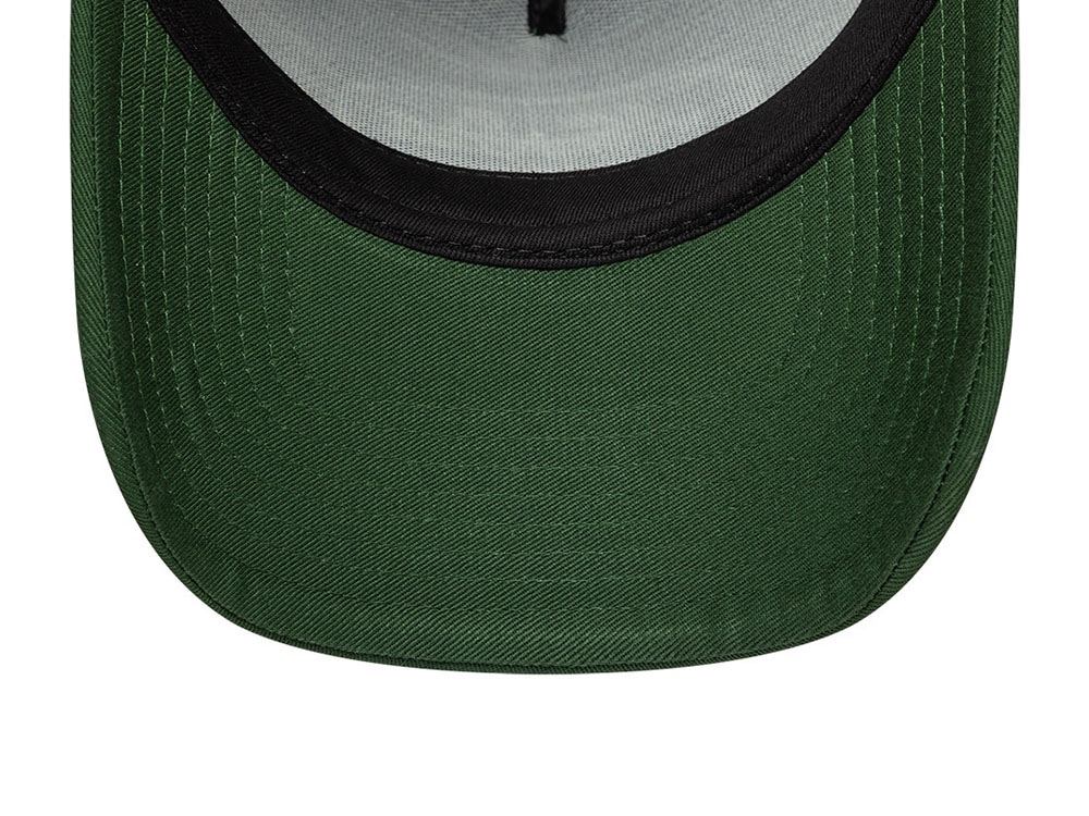 New Era Oval Foam Patch Dark Green Edition 9Forty A Frame Trucker Snapback Hat