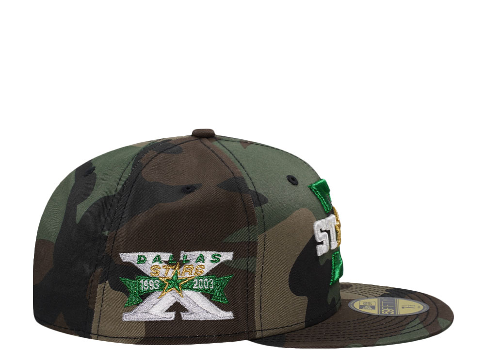 New Era Dallas Stars 10th Anniversary Camo Prime Edition 59Fifty Fitted Hat