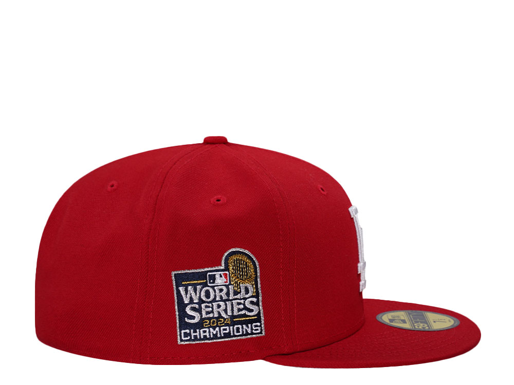 New Era Los Angeles Dodgers World Series 2024 Champions Red