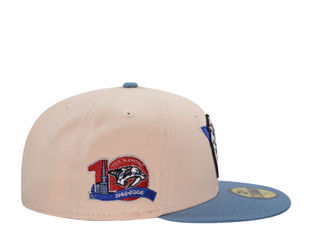 New Era Nashville Predators 10th Anniversary Mango Mocha Two Tone Edition 59Fifty Fitted Hat