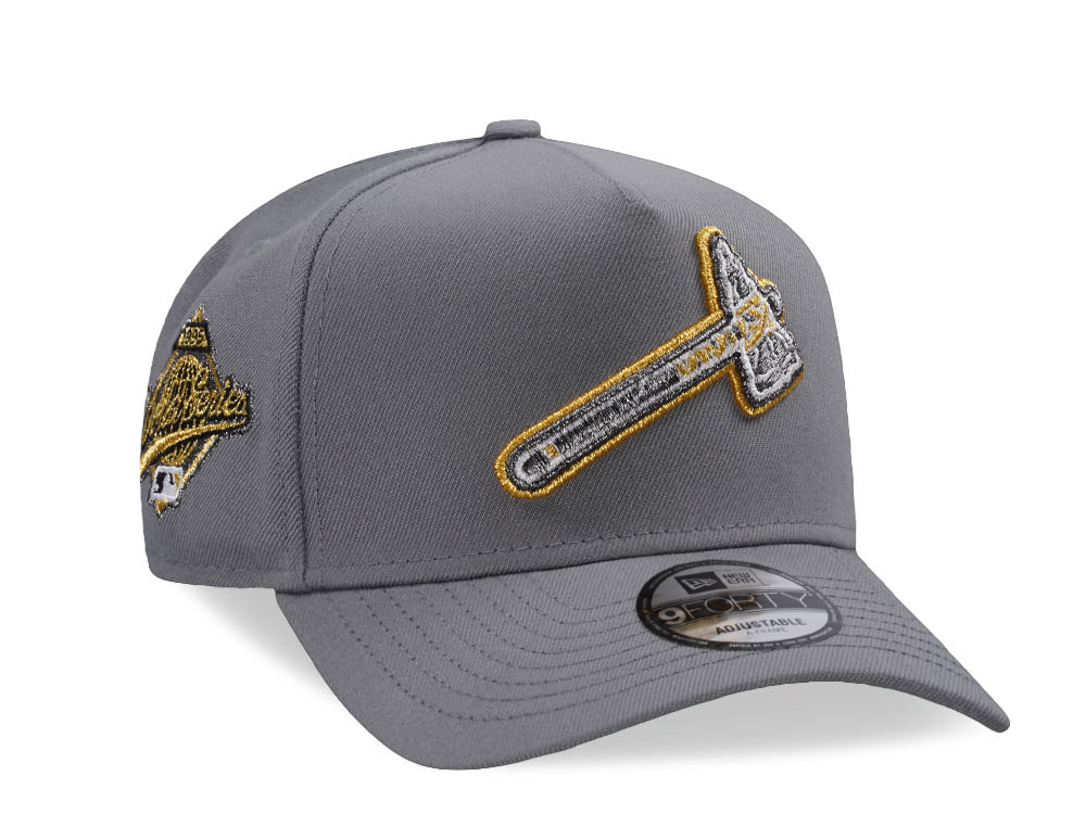 New Era Atlanta Braves World Series 1995 Gray Edition 9Forty A Frame Snapback Hat