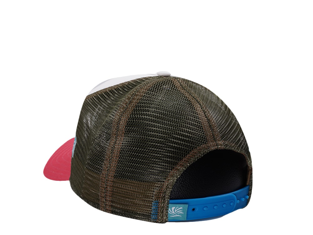 Djinns HFT Summertime White Coastal Edition Trucker Snapback Hat