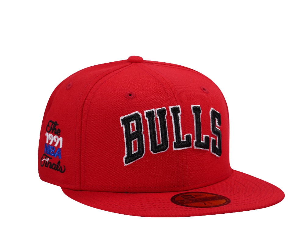 New Era Chicago Bulls NBA Finals 1991 Red Prime Edition 59Fifty Fitted Hat