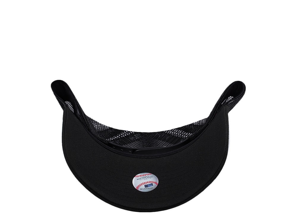 New Era Oakland Athletics Black On Black Edition 9Forty A Frame Trucker Snapback Hat
