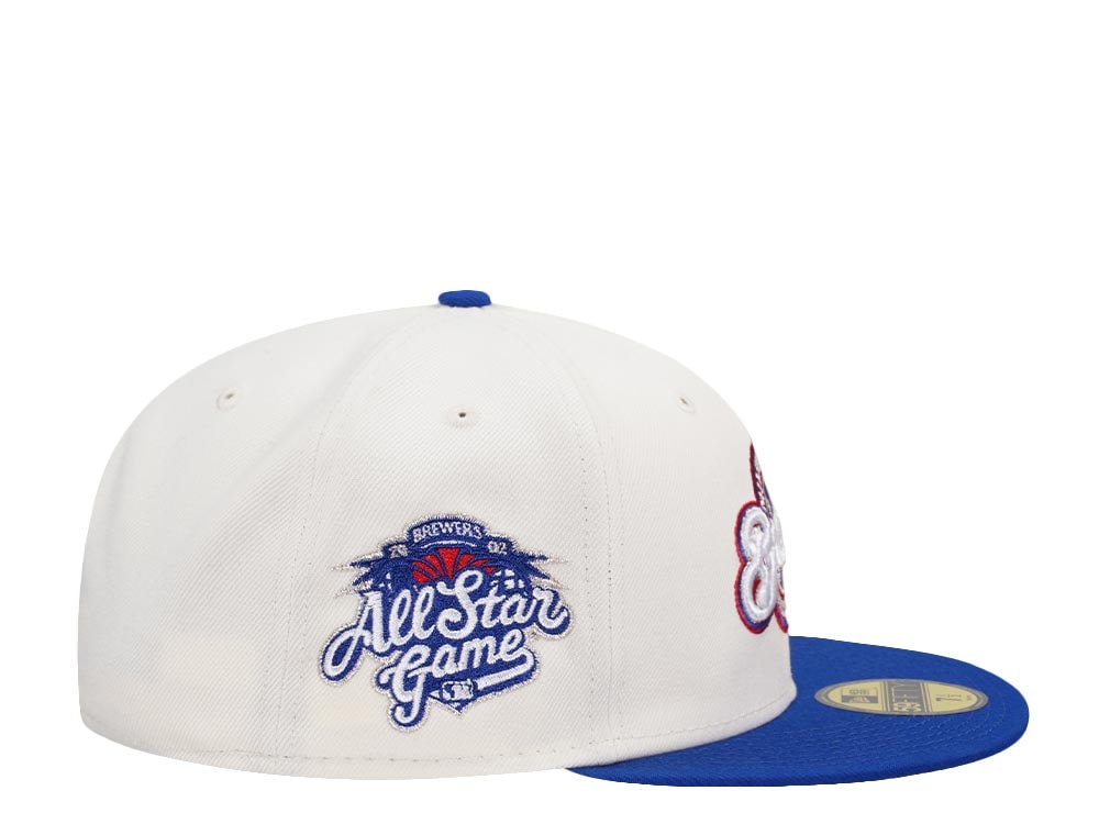New Era Milwaukee Brewers All Star Game 2002 Cream Prime Two Tone Edition 59Fifty Fitted Hat