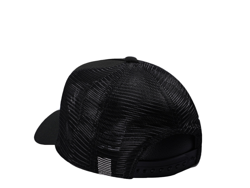New Era Toronto Maple Leafs Black Prime Edition 9Forty A Frame Trucker Snapback Hat
