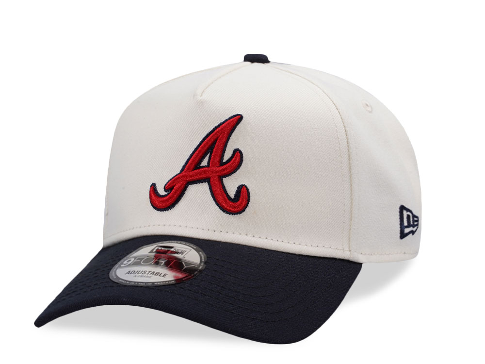 New Era Atlanta Braves Chrome Two Tone Edition 9Forty A Frame Snapback Hat
