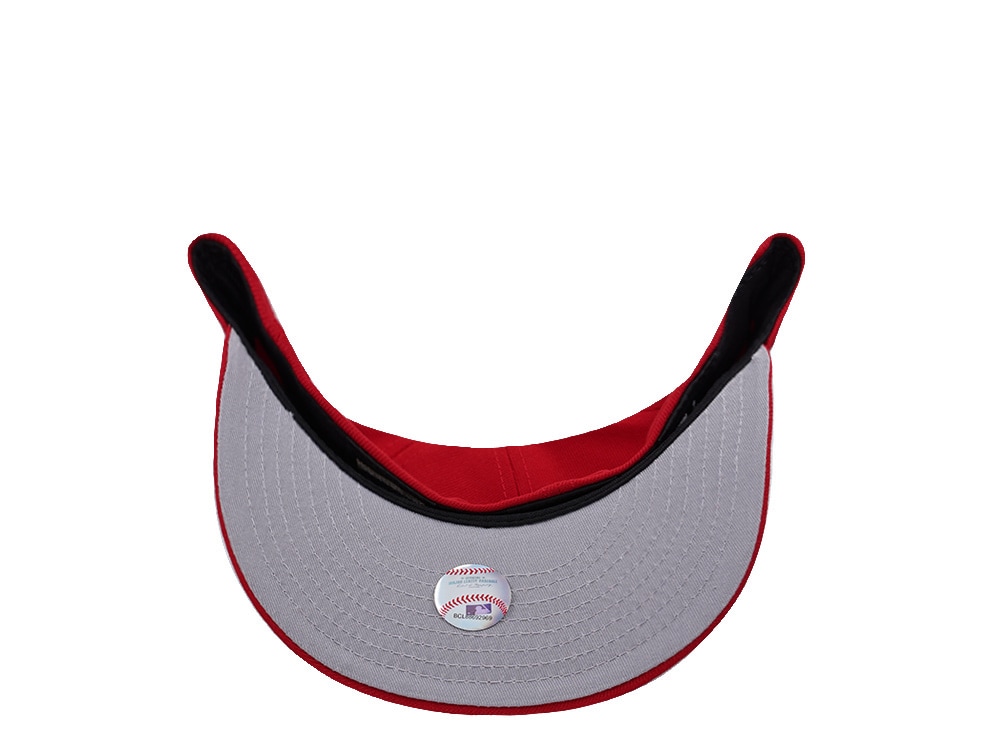 New Era Anaheim Angels All Star Game 2010 Scarlet Red Prime Edition 59Fifty Pre Curved Fitted Hat