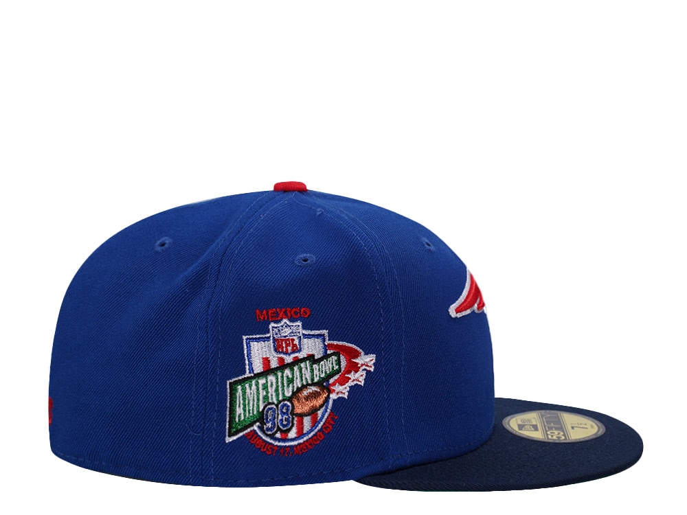 New Era New England Patriots American Bowl 1998 Blue Two Tone Edition 59Fifty Fitted Hat