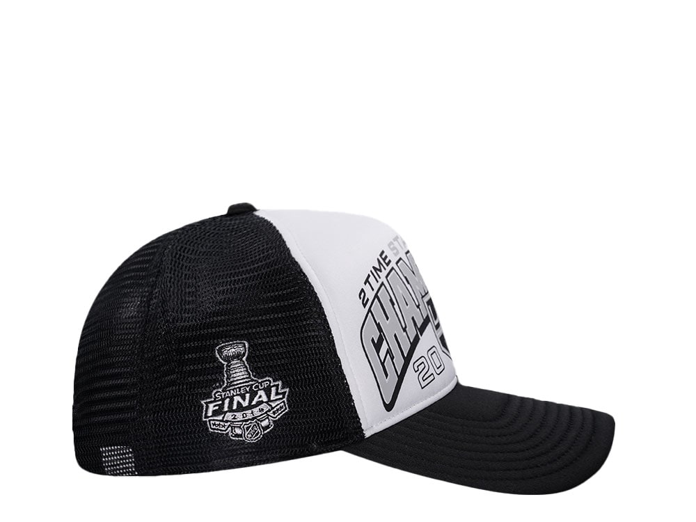 47Brand Los Angeles Kings Vintage 2014 Stanley Cup Black Foam Champ Offside Trucker Snapback Hat