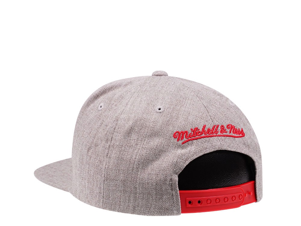 Mitchell & Ness Toronto Raptors Hardwood Classics Heather Snapback Hat