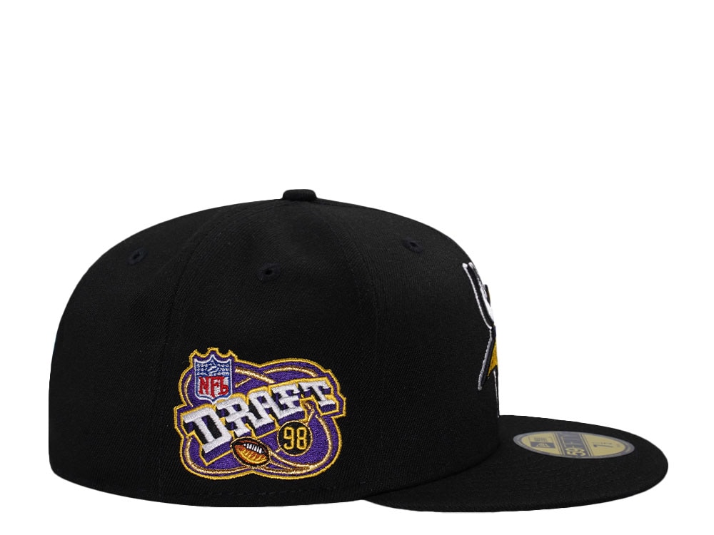 New Era Minnesota Vikings Draft 1998 Black Prime Edition 59Fifty Fitted Hat