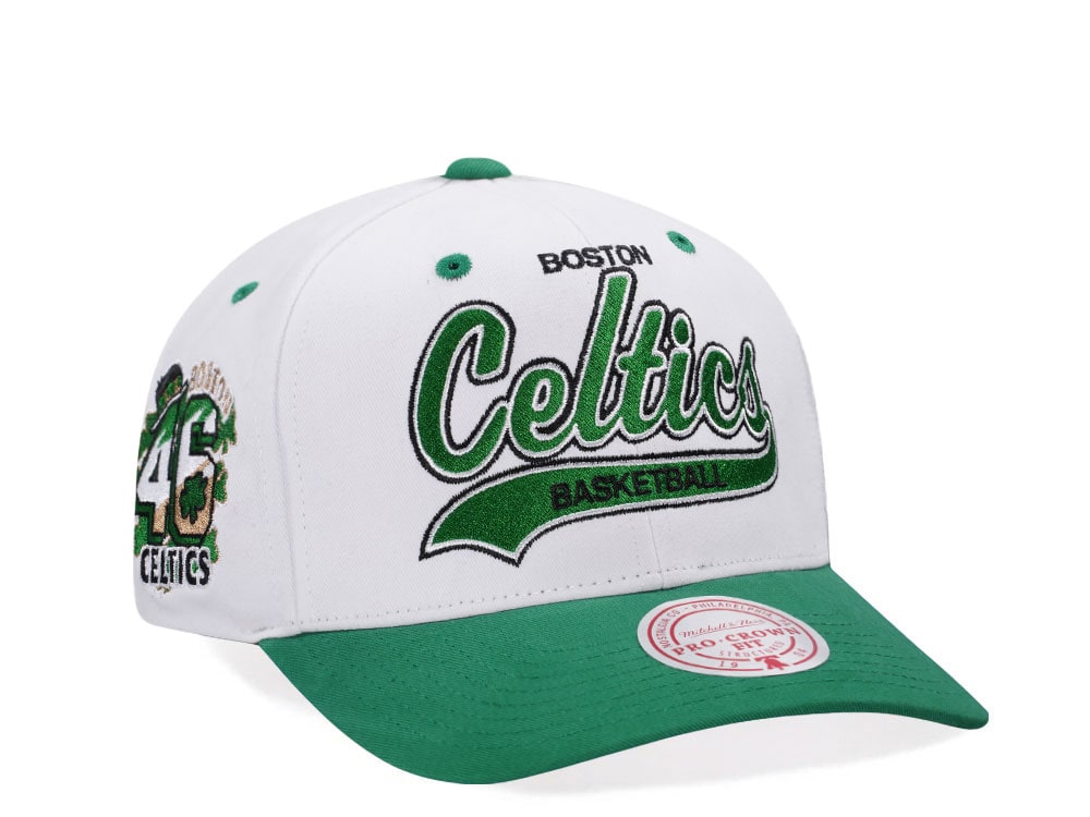 Mitchell & Ness Boston Celtics 46th Anniversary Pro Crown Fit Snapback Hat