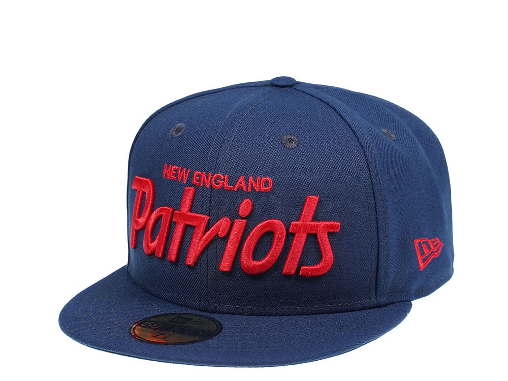 New Era New England Patriots Red Script Edition 59Fifty Fitted Hat