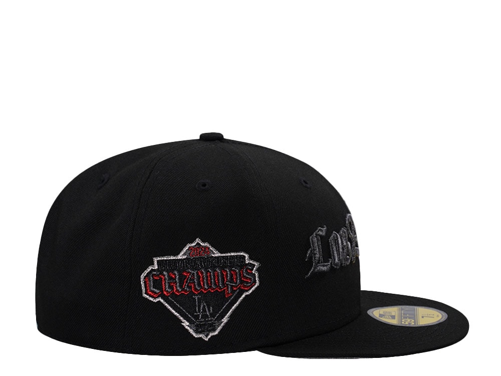New Era Los Angeles Dodgers 24x World Series Champion Black Prime Edition 59Fifty Fitted Hat