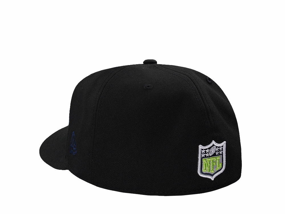 New Era Seattle Seahawks Black Prime Edition Pre Curved 59Fifty Fitted Hat