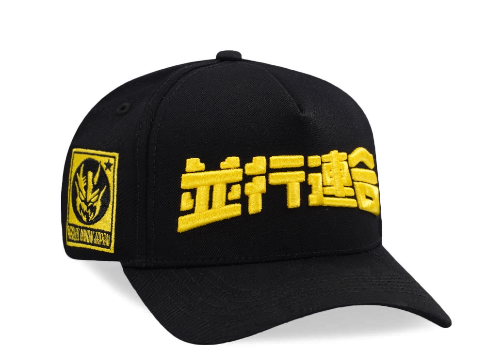 Parallel Union Japan Mecha Head Emblem Kanji Script Black Prime Edition Snapback Hat