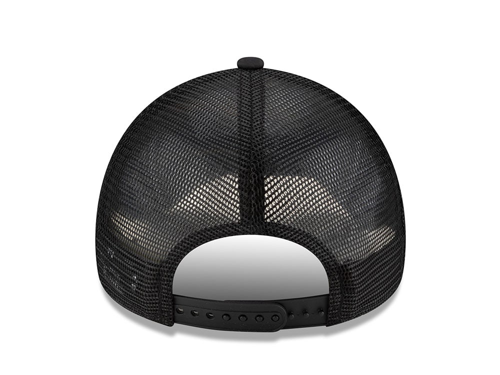 New Era AS Roma Black 9Forty A Frame Trucker Snapback Hat