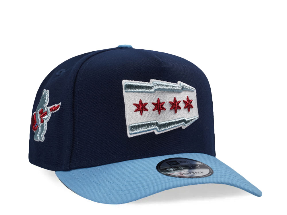 New Era Chicago Cubs Ocean Two Tone Edition 9Fifty A Frame Snapback Hat