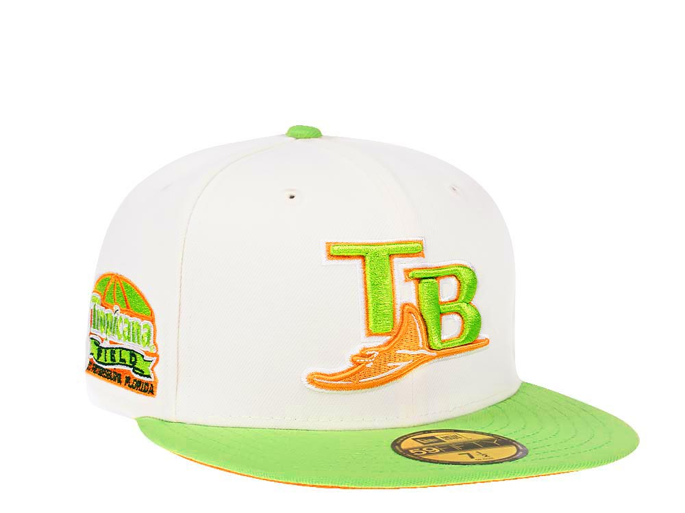 New Era Tampa Bay Rays Tropicana Field Cream Two Tone Prime Edition 59Fifty Fitted Hat