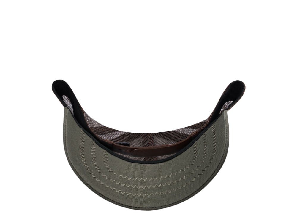 Amplified Bob Marley Green Brown Trucker Snapback Hat