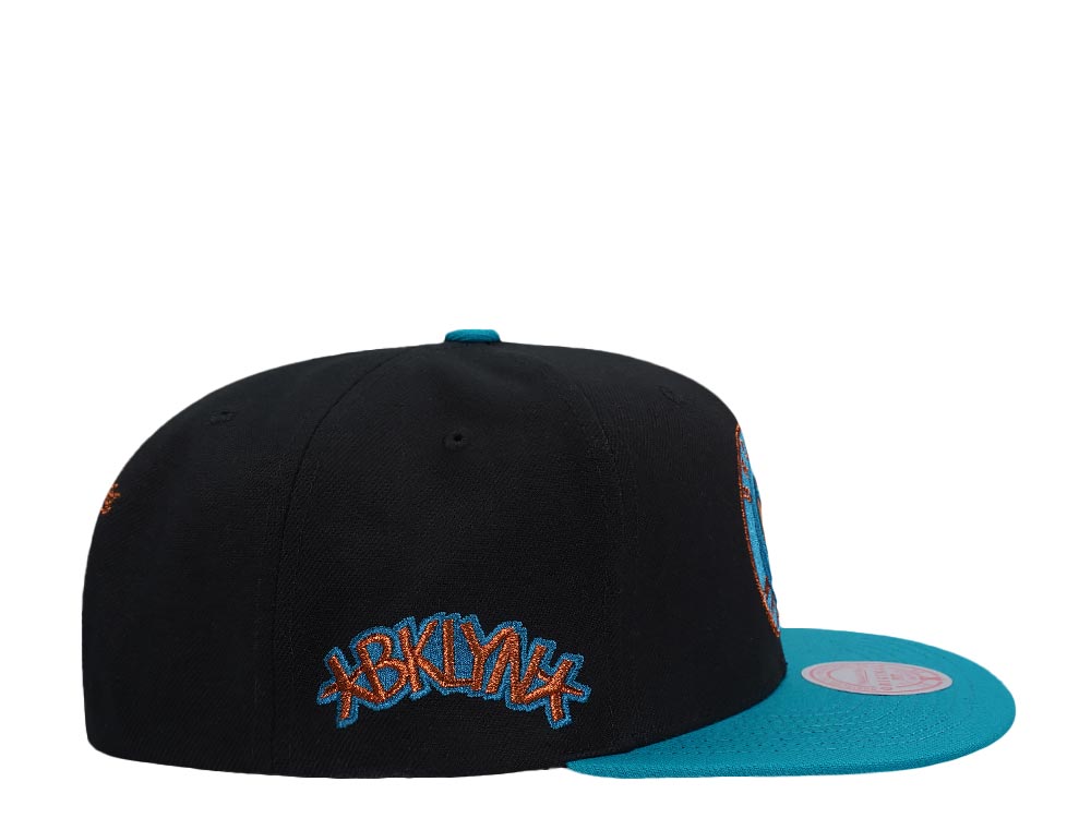 Mitchell & Ness Brooklyn Nets Make Cents Black Two Tone Edition Snapback Hat