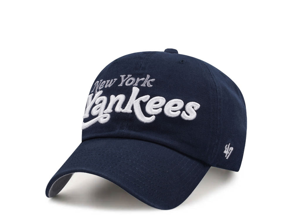 47Brand New York Yankees Navy Clean Up Edition Strapback Hat