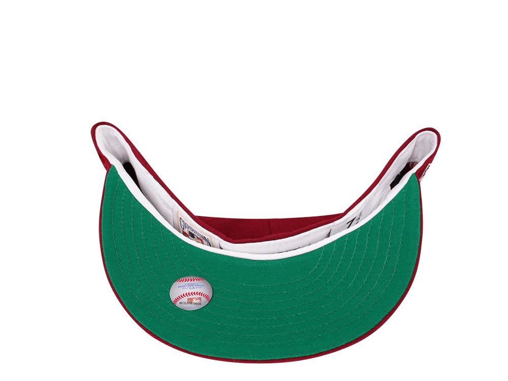New Era Oakland Athletics World Series 1989 Smooth Red Throwback Edition 59Fifty Fitted Hat