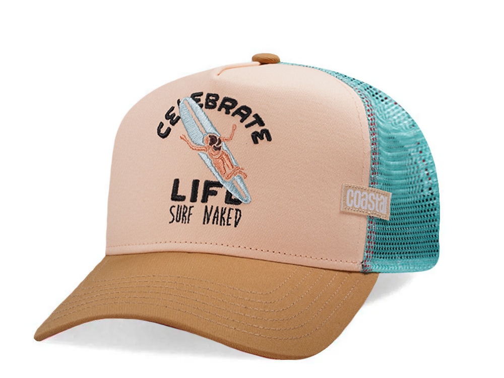 Djinns HFT Celebrate Life Surf Naked Sand Coastal Edition Trucker Snapback Hat
