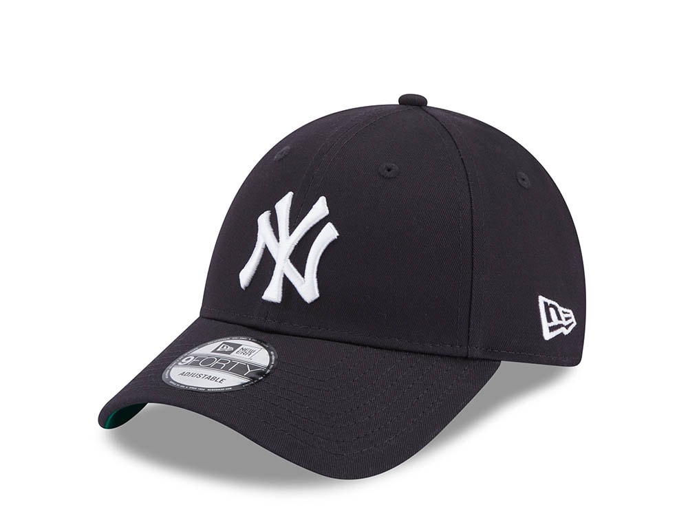 New Era New York Yankees Navy Throwback 9Forty Strapback Hat