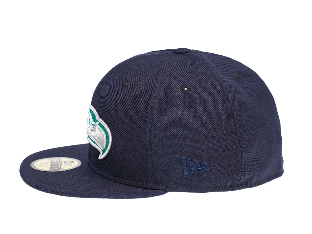 New Era Seattle Seahawks Navy and Green 59Fifty Fitted Hat