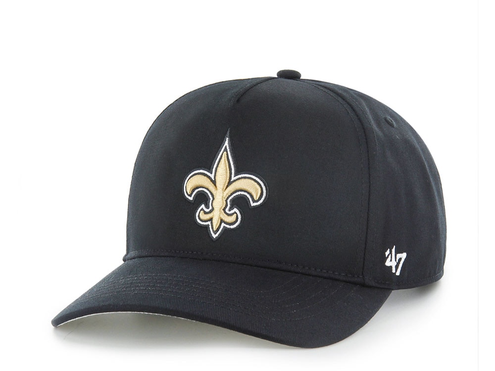 47Brand New Orleans Saints Black Classic Edition Hitch Snapback Hat