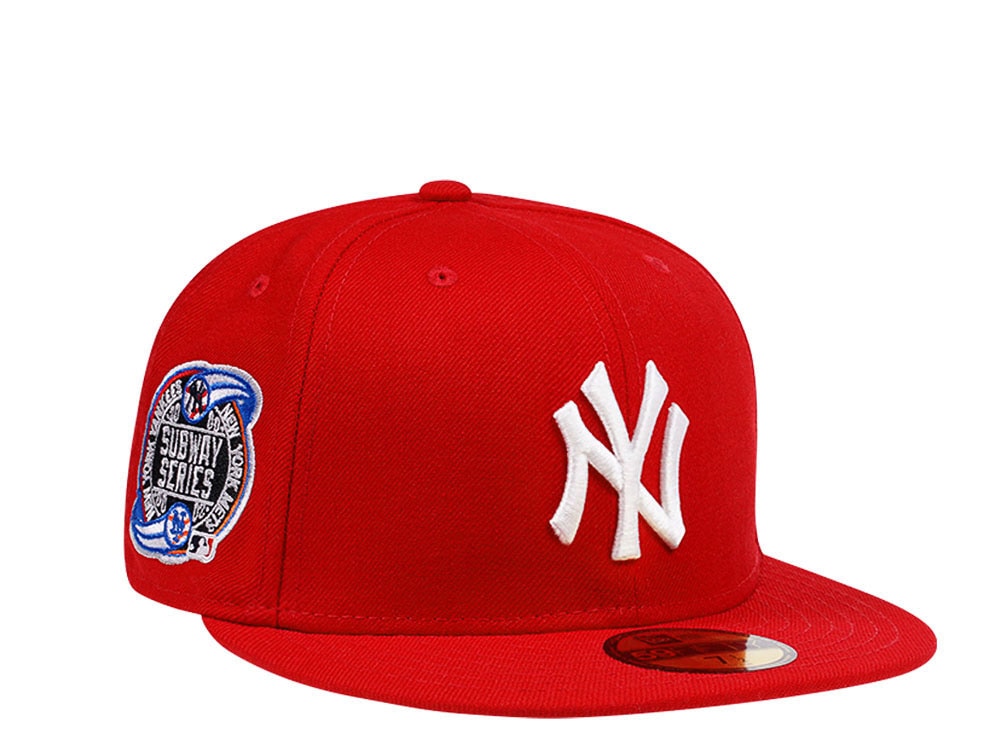 New Era New York Yankees Subway Series 2000 Red and Pink Edition 59Fifty Fitted Hat