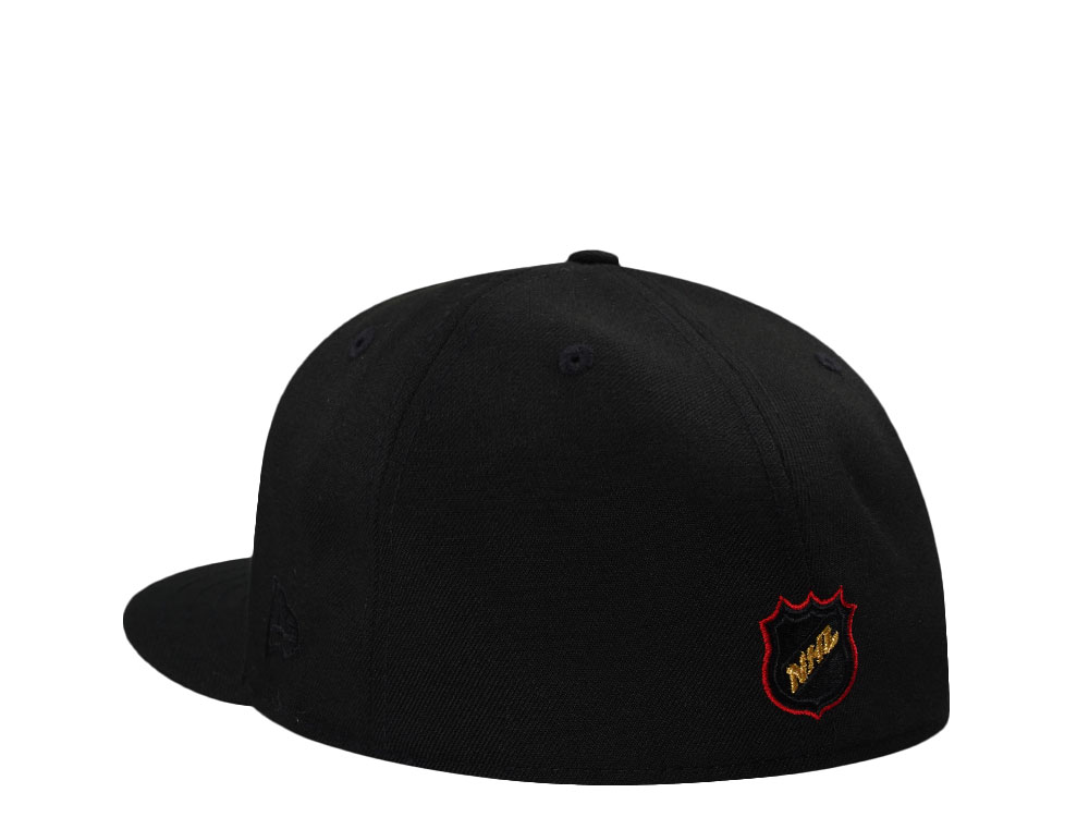 New Era Anaheim Ducks Inaugural Season Black Out Fire Edition 59Fifty Fitted Hat
