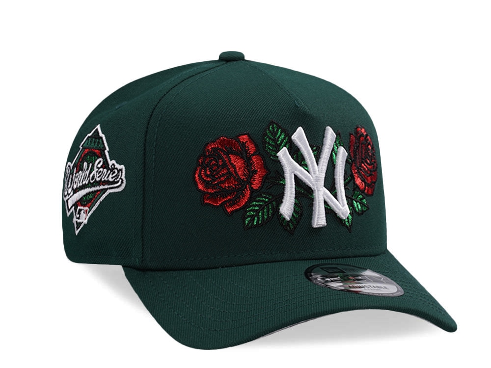 New Era New York Yankees World Series 1996 Rose Dark Green Prime Edition 9Forty A Frame Snapback Hat