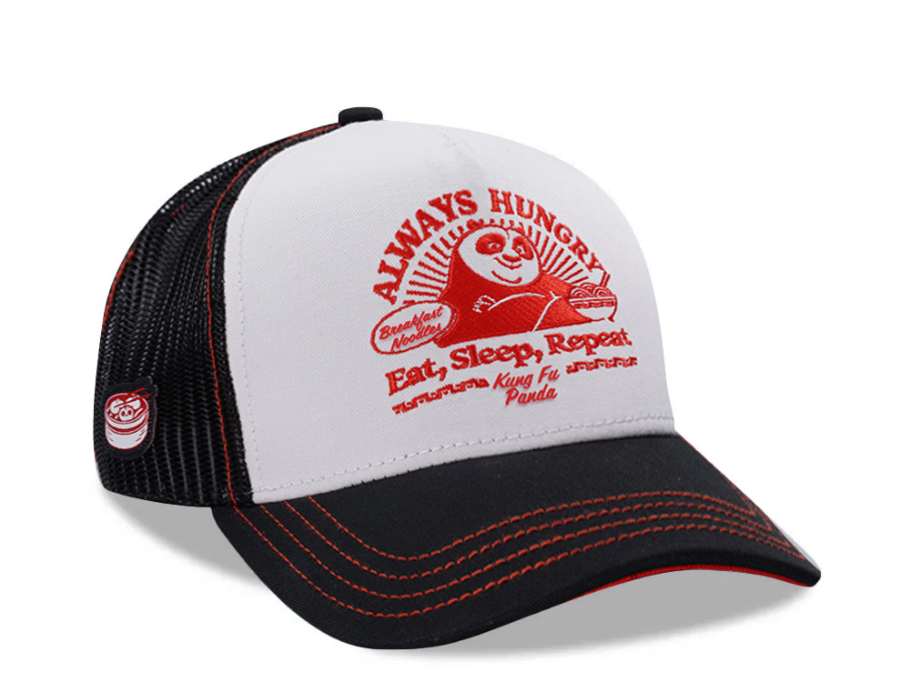 Capslab Kung Fu Panda Always Hungry White Trucker Snapback Hat