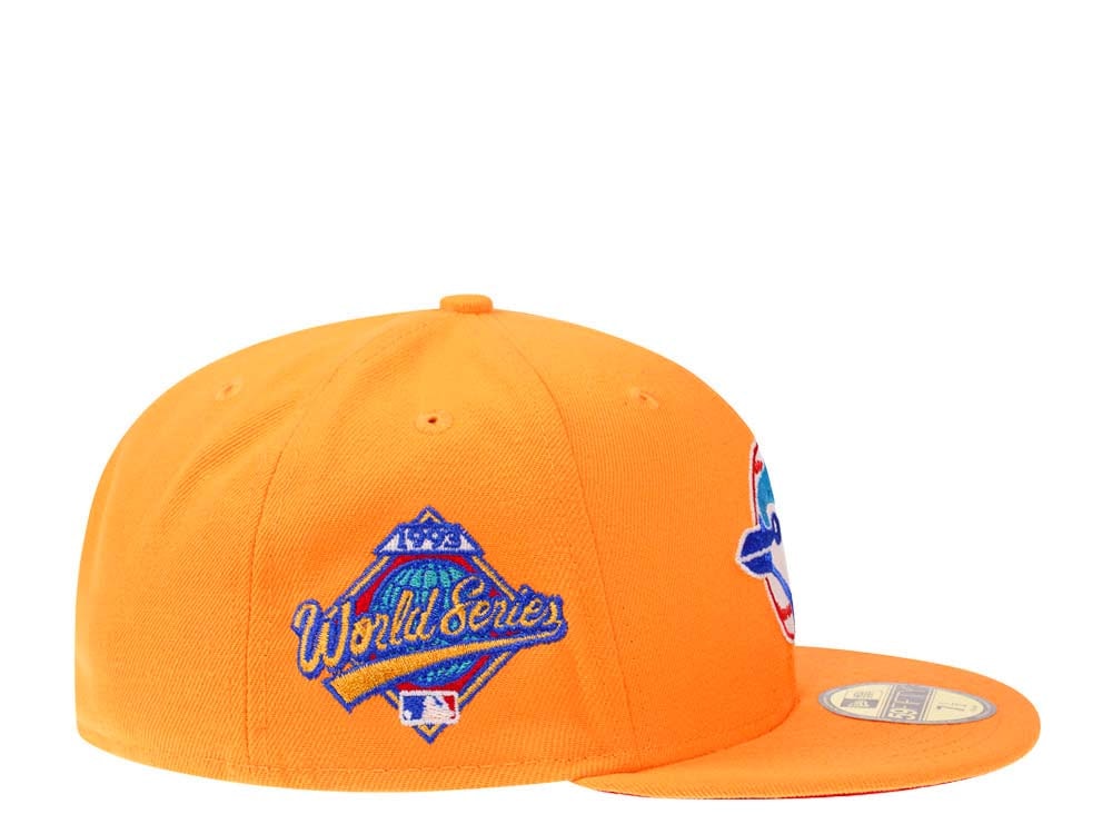 New Era Toronto Blue Jays World Series 1993 Flash Orange Glow Edition 59Fifty Fitted Hat