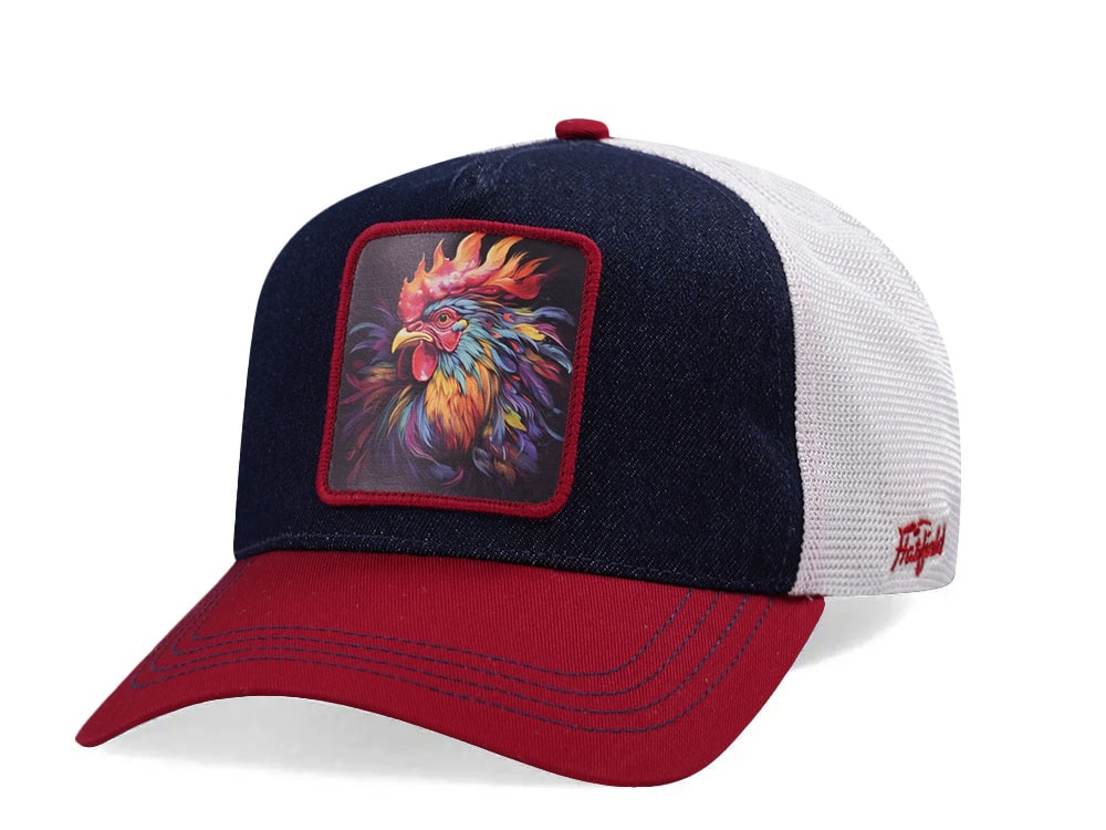 Hatfield Big Cock Navy White Trucker Snapback Hat