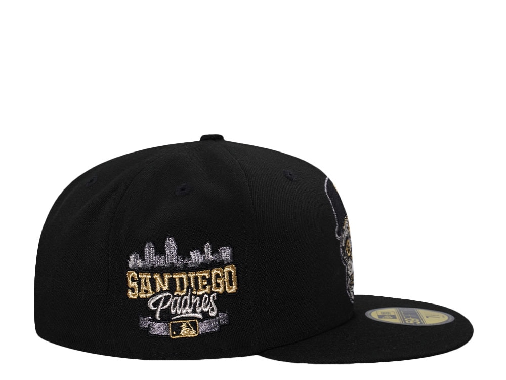 New Era San Diego Padres Black Skull Prime Edition 59Fifty Fitted Hat