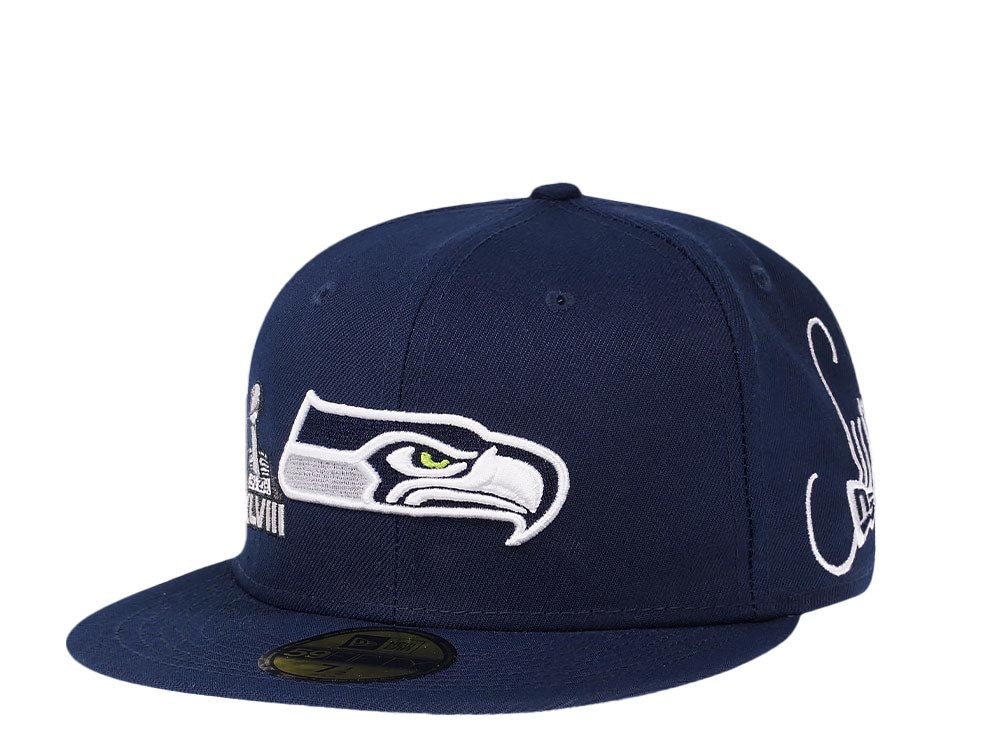New Era Seattle Seahawks Historicchamps Navy 59Fifty Fitted Hat