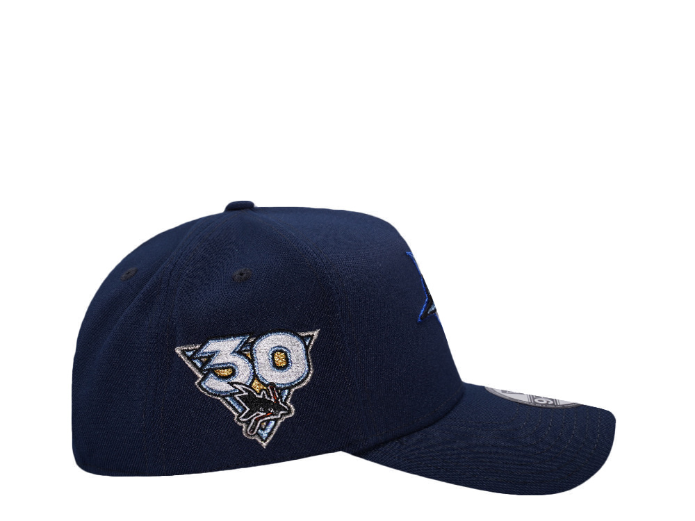 New Era San Jose Sharks 30th Anniversary Ocean Blue Prime Edition 9Forty A Frame Snapback Hat