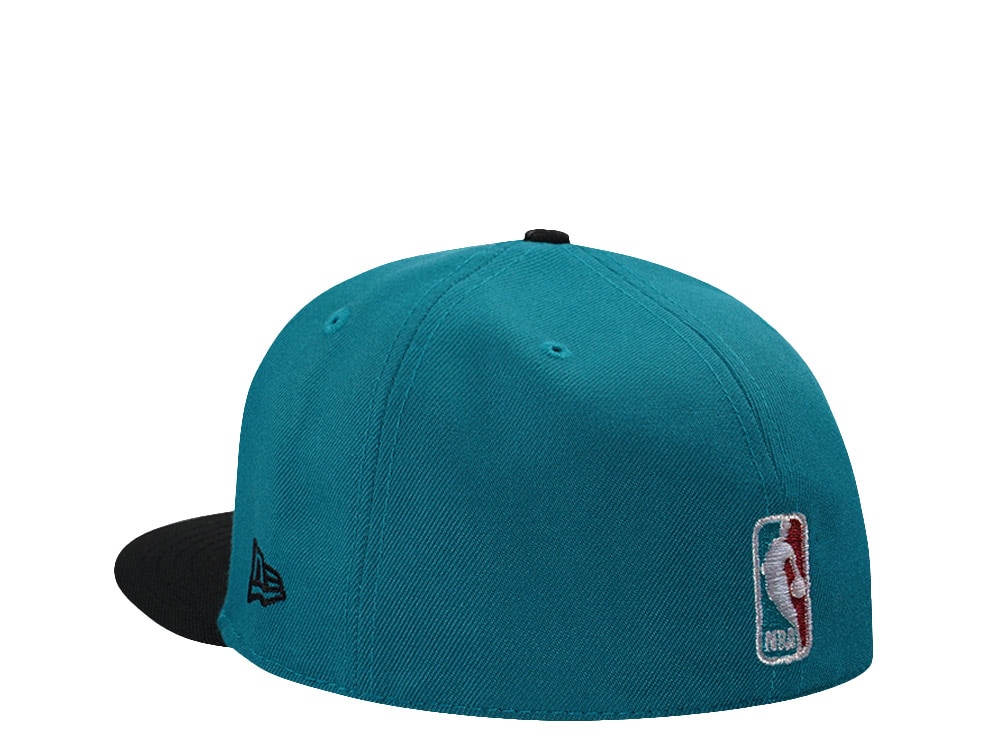 New Era Detroit Pistons 50th Anniversary Aqua Teal Two Tone Edition 59Fifty Fitted Hat