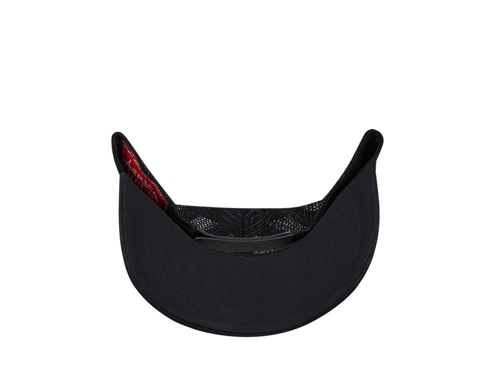 American Needle ACDC Siclair Black Trucker Snapback Hat