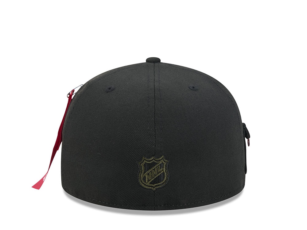 New Era Alpha Industries Detroit Red Wings Navy Prime Edition 59Fifty Fitted Hat