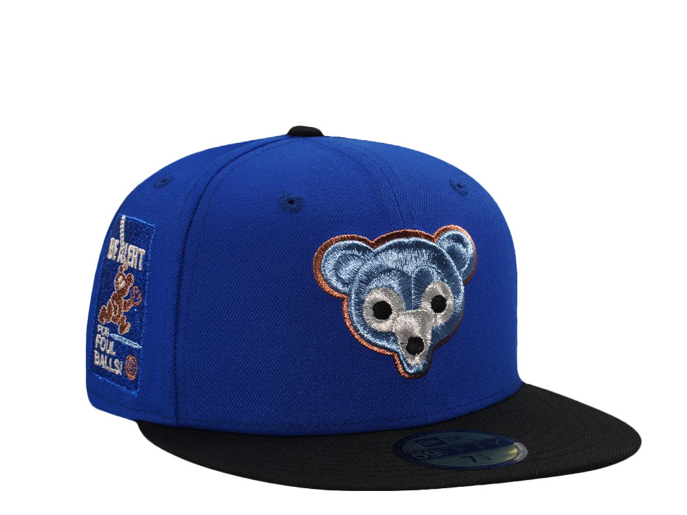 New Era Chicago Cubs Be Alert Blue Two Tone Throwback Edition 59Fifty Fitted Hat