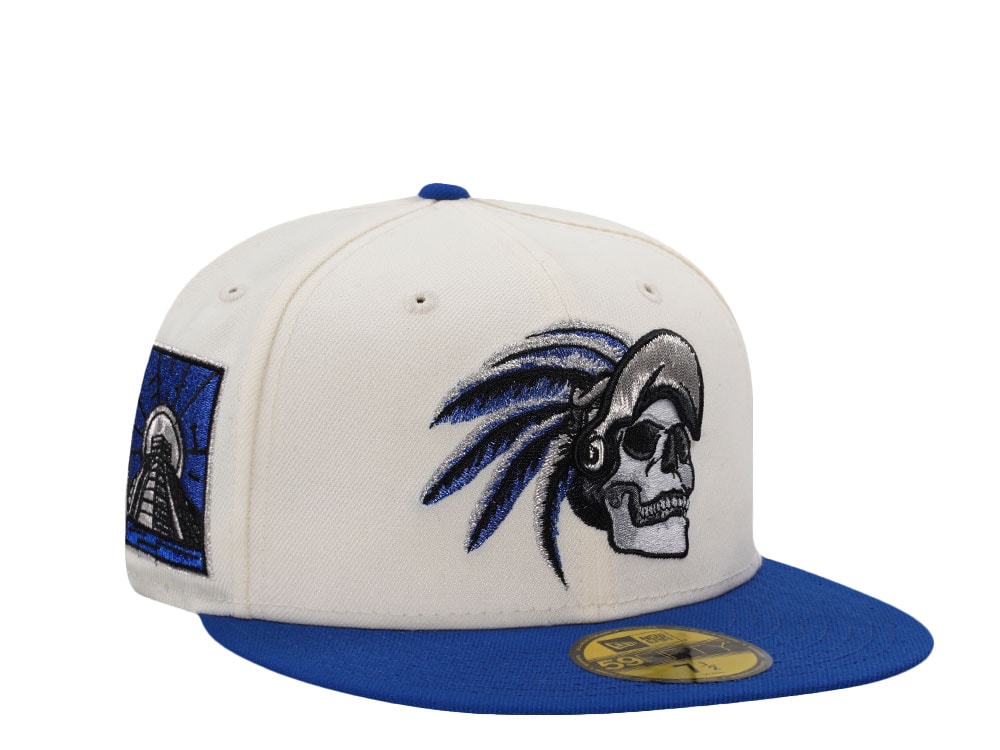 New Era Aztec Skull Chrome Two Tone Edition 59Fifty Fitted Hat