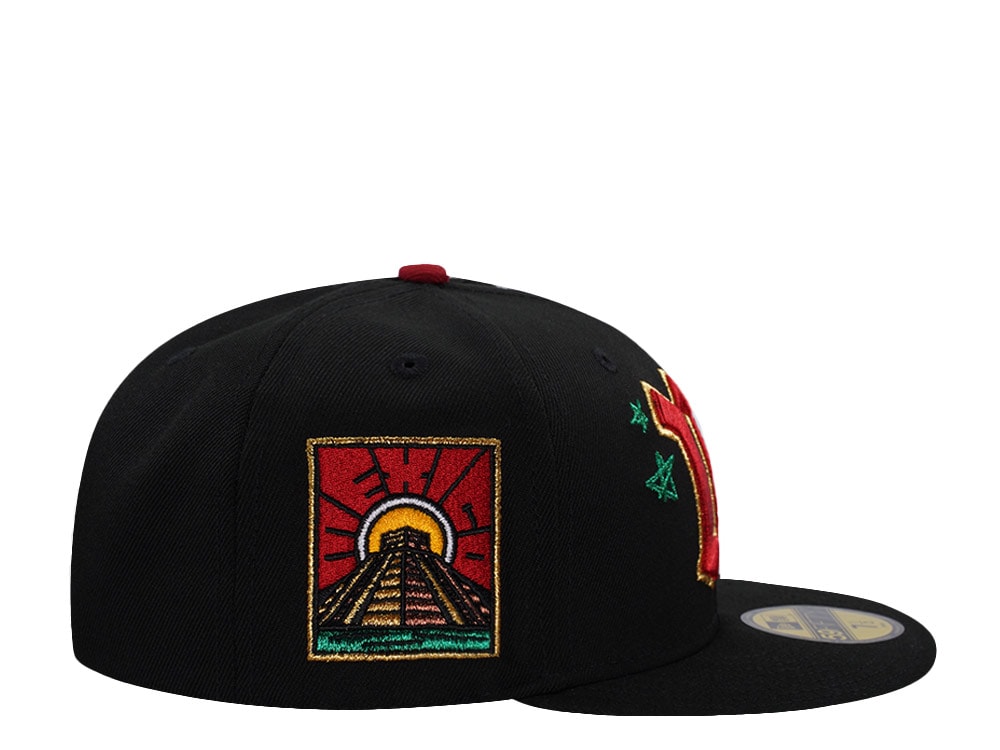 New Era Mexico Aztec Temple Black Prime Edition 59Fifty Fitted Hat