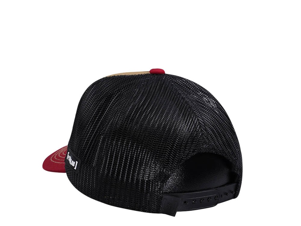 Capslab Looney Tunes Wile E Coyote Orange/Red/Black Trucker Snapback Hat