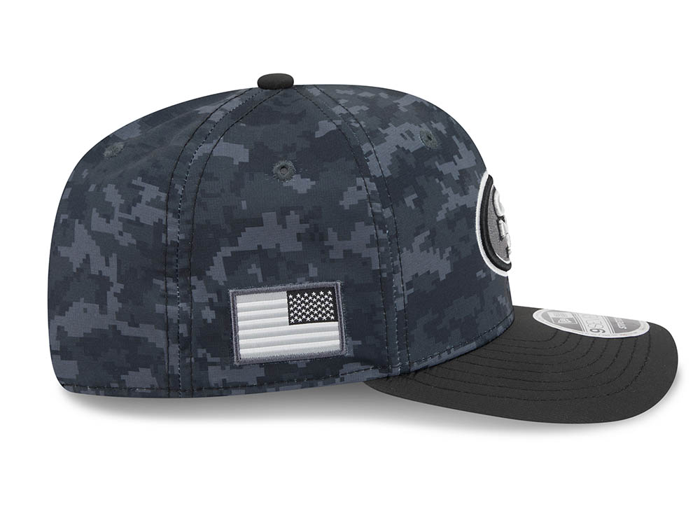 New Era San Francisco 49ers NFL Salute to Service 2026 Digi Camo Black 9Seventy Stretch Snapback Hat