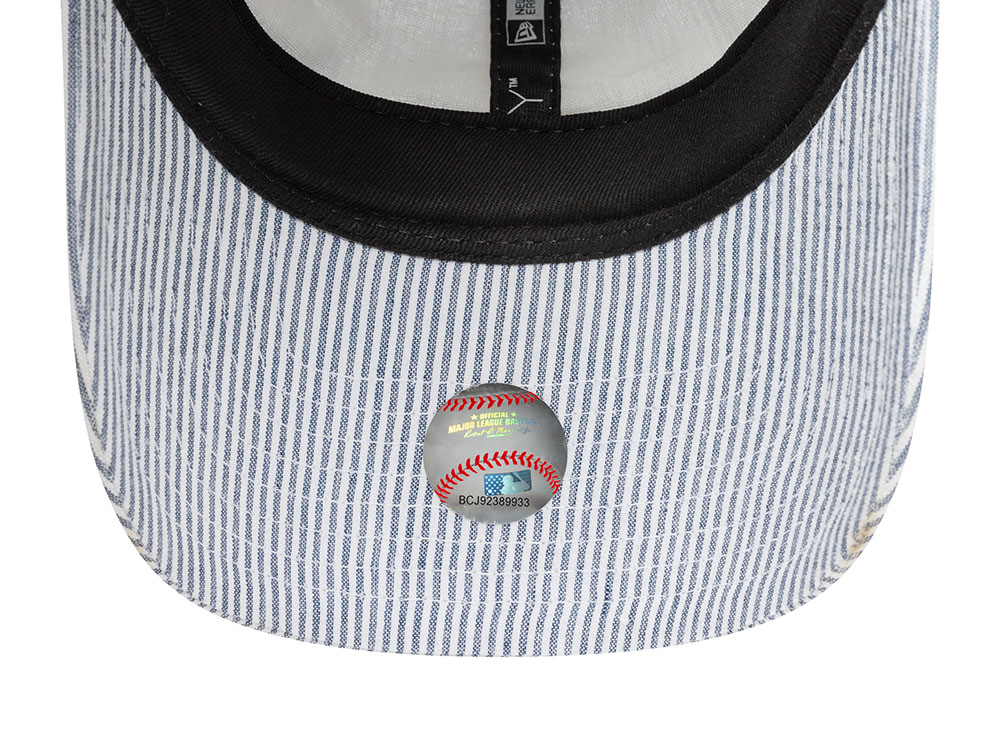 New Era New York Yankees Seersucker Navy  9Twenty Strapback Hat